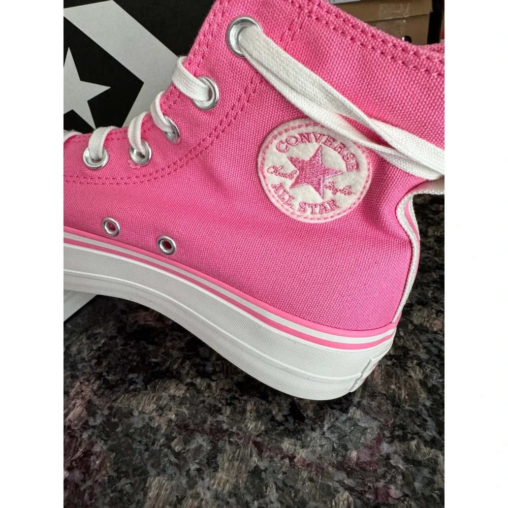 Converse CTAS Lift Hi Oops Pink Platform Sneakers A07141C‎ Womens 6